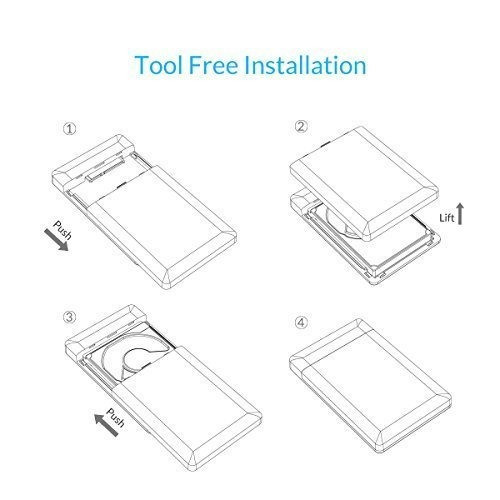 Orico Sin Herramientas De 2,5 Pulgadas De Disco Duro Usb 3.0 1