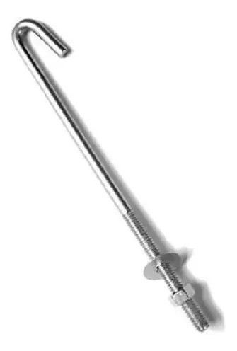 Gancho J 5/16 Galvanizado 20cm N8 Alambrado Tejido X 100 0