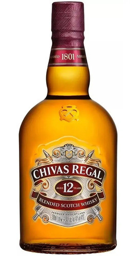 Chivas Regal 12 Años Whisky Escocés Botella 1 L.- 0