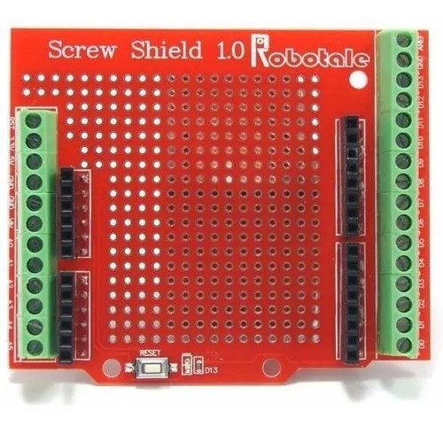 Screw Shield Tornillo Proto Expansion Arduino Robotale 0