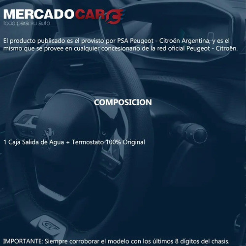 Caja Termostato Completa Original Citroen C4 1.6 16v 2011 1