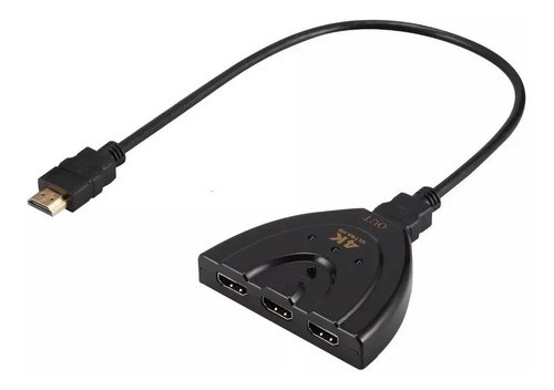 Switch Hdmi 3 En 1 Splitter Selector 4k Ps4 Ps5 Tv Pc 0