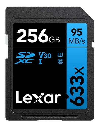 Memoria Sd Lexar Professional 633x 256gb Sdxc 95mb/s 0