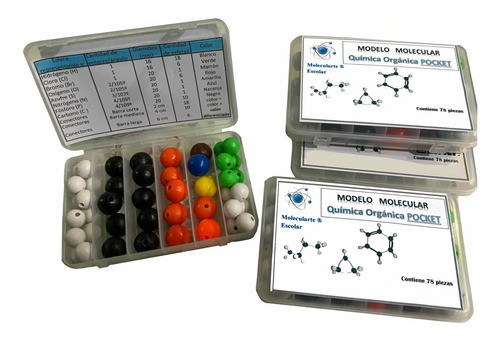 Modelos Moleculares Orgánica Pocket Más Cartas Químicas 1