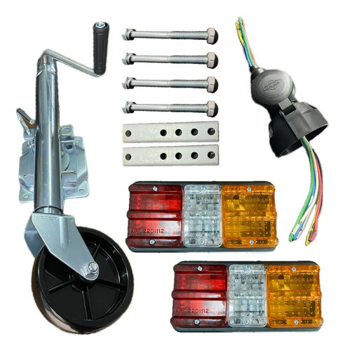 Rueda Timonera + Faros Marcha Atras + Ficha 7 Vias - Trailer 0