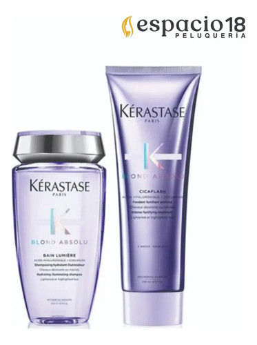 Kerastase Bain Lumiere + Fondant Cicaflaflash 0