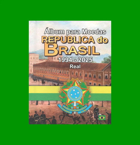 Álbum Vacio De Brasil P/ Monedas, Años 1994/2025 Estado Unc 0