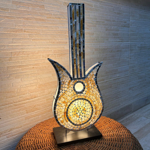 Lampara Guitarra De Venecitas Importada De India 60 Cm Alto 0