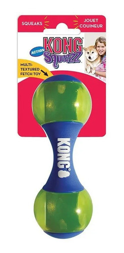 Kong Squeezz Action Dumbbell Blue Small 0