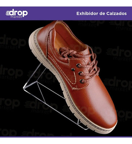 Exhibidor Porta Zapatos Transparente Simil Acrílico X6u 1