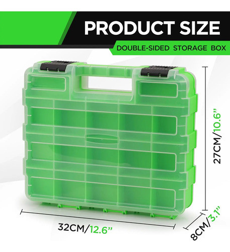 Caja Organizador Piezas Chicas Doble Lado 34 Compartimentos 1