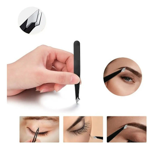 Pinza De Acero Inox Para Cejas Depilacion Vellos Bozo X1 0