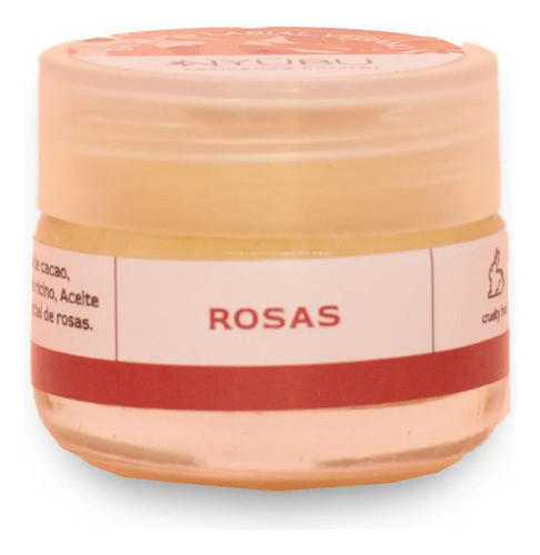 Bálsamo Labial Vegano Sabor Rosas - 15ml 0