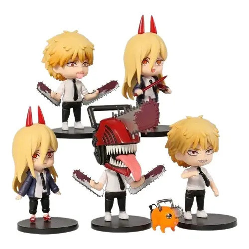 Set Figuras Chainsaw Man X6 Denji Importado 0