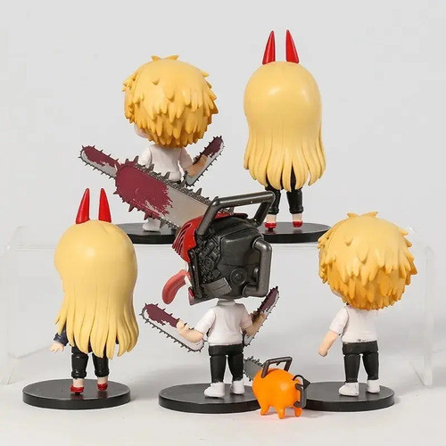Set Figuras Chainsaw Man X6 Denji Importado 1