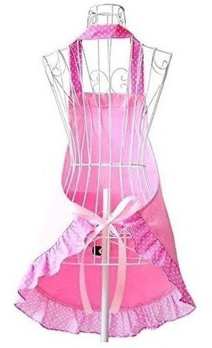 Delantal Hyzrz Para Mujer Rosa 1