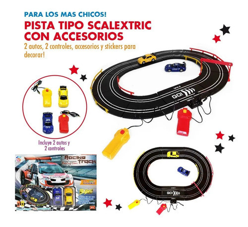 Pista Tipo Scalextric, 2 Autos Y 2 Controles - 11569 1