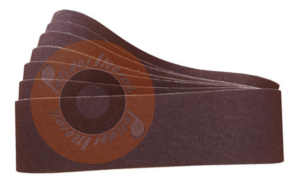7 Bandas Lijas Oxido Aluminio 100x915 Para Lijadora Banco 1