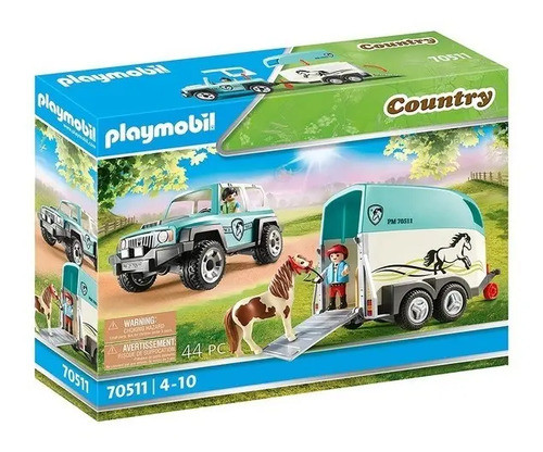 Playmobil Coche Con Remolque Para Poni 1