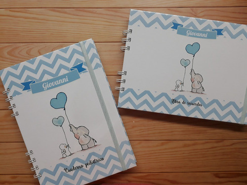 Combo Pediatrico Libro De Recuerdos Y Cuaderno 8 Fotospolaro 1
