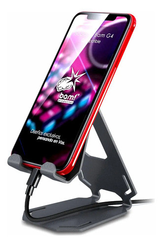 Soporte Base Celular Apto Funda Hasta 20mm Bam G4 Premium!!! 0