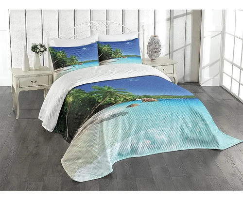 Ambesonne Ocean Bedward, Sunny Horizon Skyline Water Isolate 0