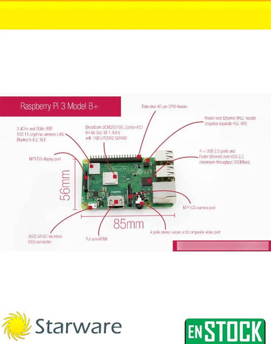 Raspberry Pi 3 B+ Plus Kit 32gb Fuente Gab Dis Sandisk 98x 1