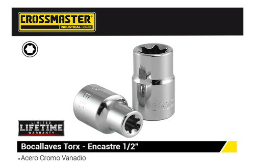 Bocallave Torx E-10 Encastre 1/2'' Crossmaster 1