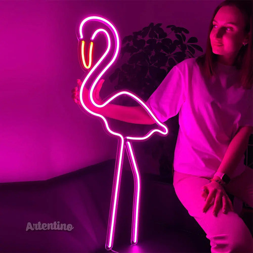 Cartel Neon Led Lampara Luz Flamenco 220v App Bluetooth Wifi 1