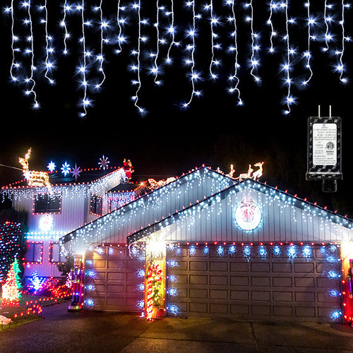 Nielfoi Luces Led De Carmbano 400 Led 32' 8 Modos Extensin D 0