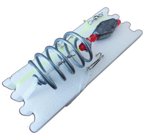 Kit X 4 Lineas Pesca Carpa Coreana Feeder Resorte Duro + 3d 1
