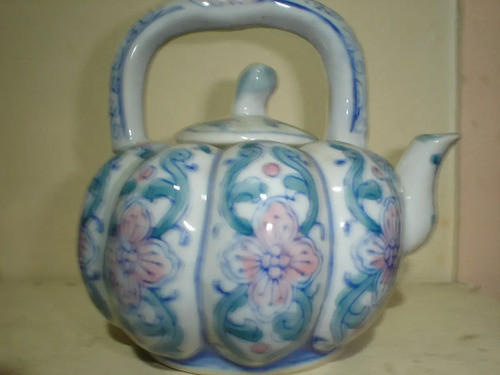 Tetera Porcelana Fantasia  Adorno Vitrina  Jer 0