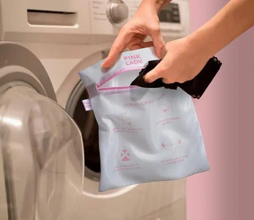Bolsa Lavarropas Para Prendas Delicadas Bombachas Pink Lady 1