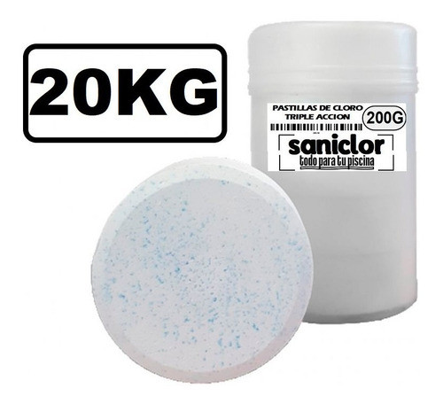 Pastillas Grandes Triple Accion 20kg Piscinas 0