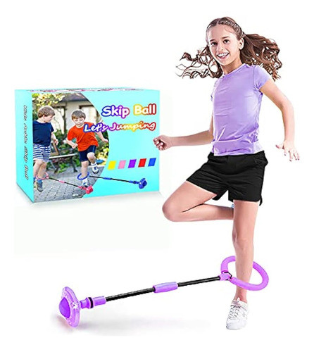 Bebjuil Kids Skip Ball, Tobillo Plegable Skip It Ball Anillo 0