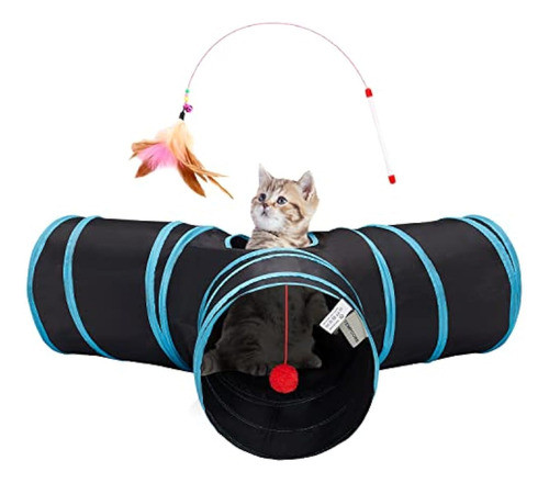 Tubo De Túnel Para Mascotas, Juguetes Plegables De 0