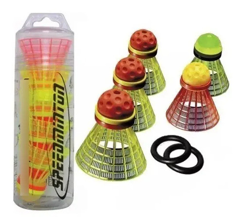 Tubo Speedminton Speeder Mixpack Para Crossminton (halcry) 0