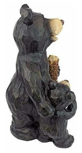 Diseño Toscano Black Forest Bear Pair Sculpture 1