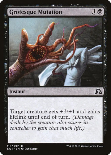 Carta Magic Grotesque Mutation Shadow Over Innistrad Mtg 0