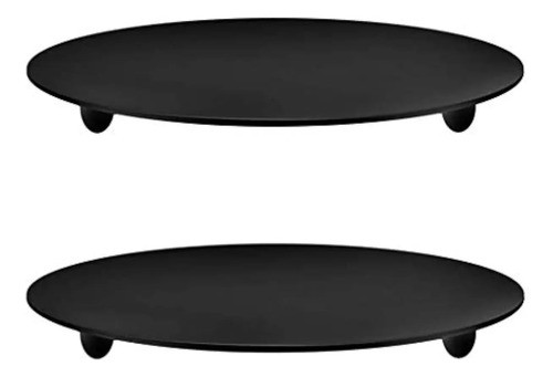 2 Portavelas De Hierro Negro De 4.3 Pulgadas Para 0