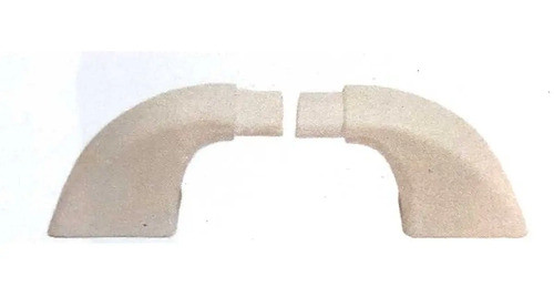 Juego Soporte Manija Longvie Curvo Linea 600 Blanco 0
