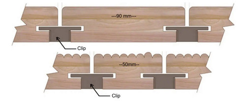 Clip Grampa Marrón Para Deck Tabla Madera 500un Envío Gratis 1