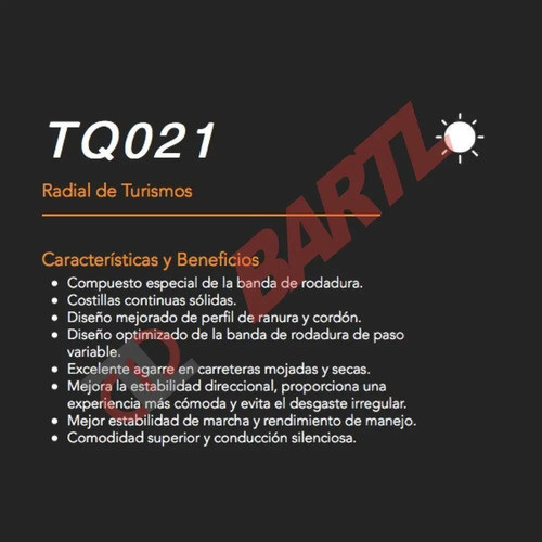 Cubierta 185/55/15 Torque Tq021 X4 Colocadas 1