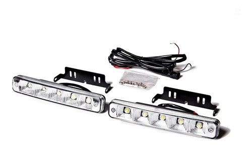 Par Faros Auxiliares 10 Led Cob 12v Auto Moto 4x4 Universal 0