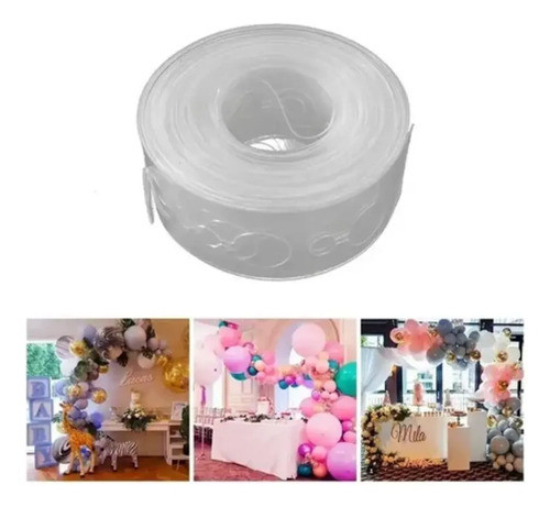 Pack 5 Cintas Acetato Para Hacer Arcos De Globos De 5 Metros 0