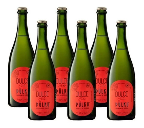 Caja X6 Sidras Pulku Dulce X750ml - 100% Manzanas Organicas 0