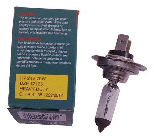 Lámpara H7 24v 70w Excelite Duramás 1