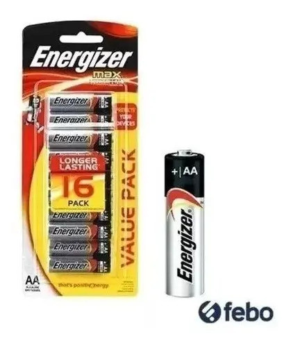 Batería Pila Energizer Aaa Batería Triple A Max Alcalina X16 1