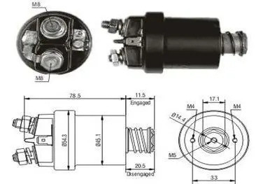 Solenoide Ducellier. Re 12/dodge 1500 /pe 504 12v 0
