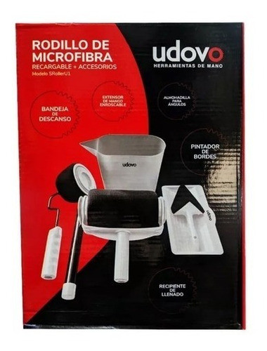 Kit Rodillo Microfibra Recargable Udovo Srolleru1 1